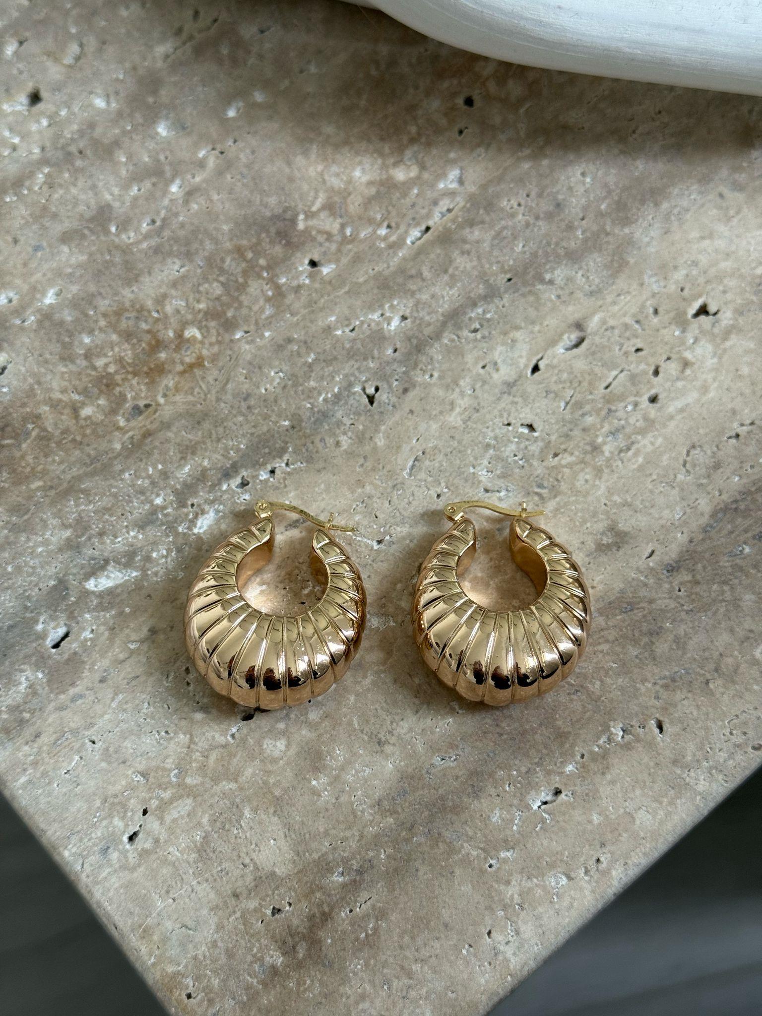 Vintage Salyangoz Küpe 