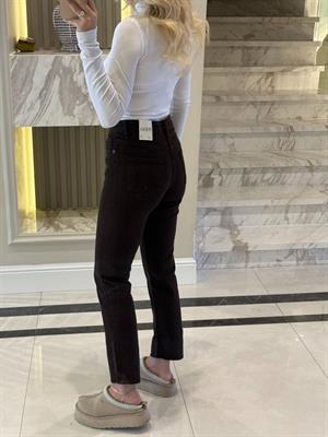 Acı Kahve Kesik Paçalı Boy Fit Jean -2137