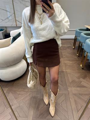 Acı Kahve Orj Zr Şort Etek 