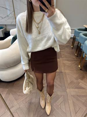 Acı Kahve Orj Zr Şort Etek 