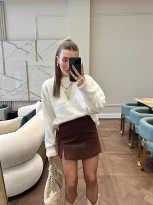 Acı Kahve Orj Zr Şort Etek 