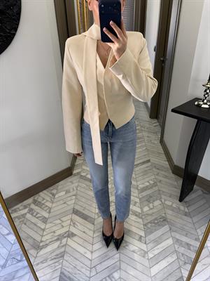 Açık Mavi Kesik Paçalı Boy Fit Jean -1959