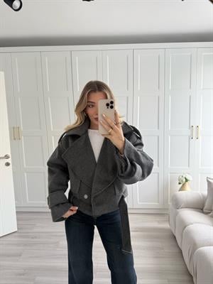 Antrasit Kaşe Amal Ceket-9277