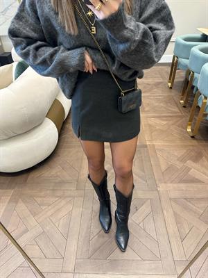 Antrasit Orj Zr Şort Etek