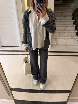 Antrasit Straight Jean