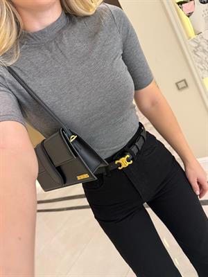 Antrasit Yüksek yakalı Tshirt-30481
