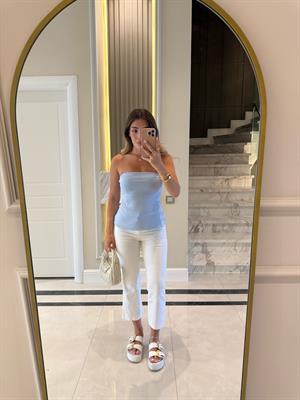 Bebe Mavisi Straplez Top -31860