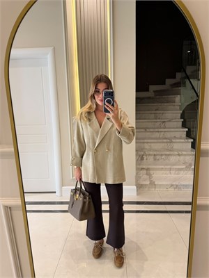 Bej Oversize Ceket - 9303