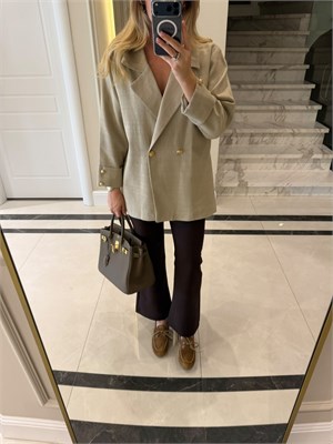 Bej Oversize Ceket - 9303