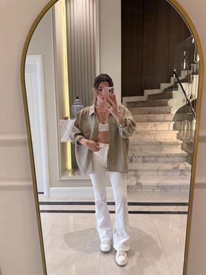 Beyaz Orj Marka İspanyol Paça Jean ZR