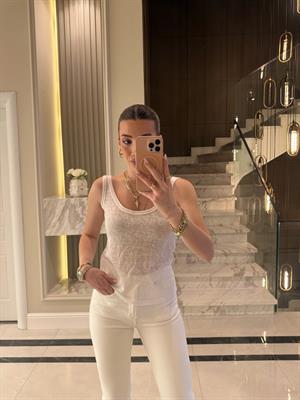 Beyaz Orj Marka Massi Transparan Atlet 