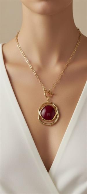 Bordo Codeguard Gold Kolye