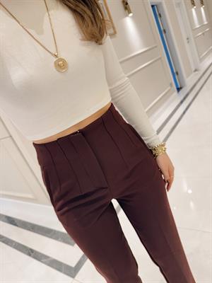 Bordo Önü Flotalı KRL Pantolon