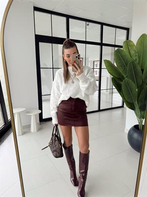 Bordo Orj Marka Mum Kaplama Etek ZR