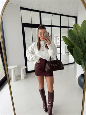 Bordo Orj Marka Mum Kaplama Etek ZR