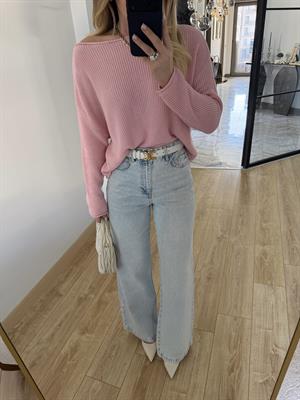 Buz Mavi Geniş Paçalı Orjinal Marka Jean