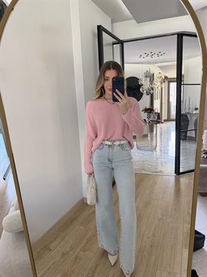 Buz Mavi Geniş Paçalı Orjinal Marka Jean