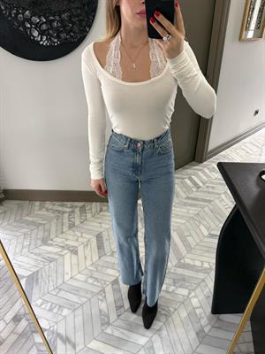 Buz Mavi Straight Fit Jean