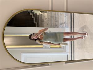 Çağla Yeşil Halter Yaka Mini Elbise-91508