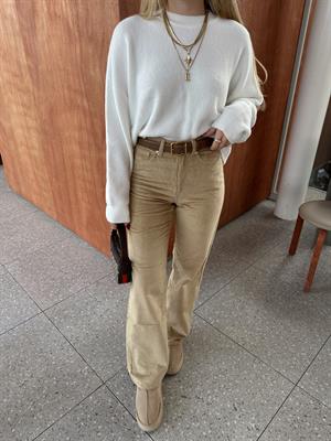 Camel Fitilli Kadife Pantolon ZR