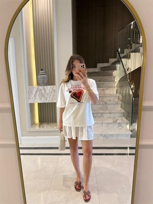 Club Paris Baskılı Basic Tşört