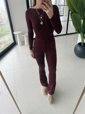 DLV Bordo Streç İspanyol Tayt