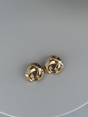 Düğüm Detaylı Gold Küpe