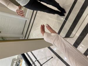 Ekru Balıkçı Yaka Uzun Kollu Top-32253