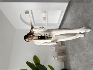 Ekru Premium Kalite Özel Seri Ceketli İkili Takım