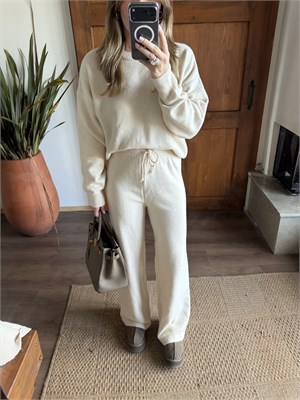 Ekru Soft Triko Takım