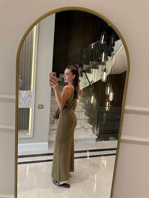 Elite İplik Gold Simli Elbise 