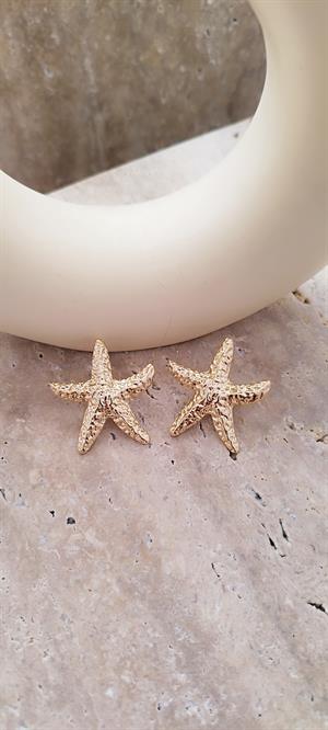 Gold Deniz Yıldızı Küpe