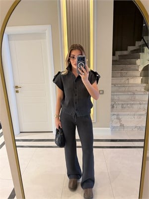 Gri Triko İkili Takım 