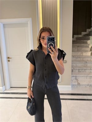 Gri Triko İkili Takım 