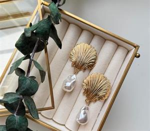 İnci- Midye Kabuklu Küpe 