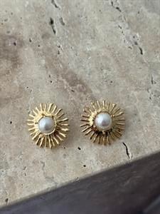 İncili Shine Çelik Küpe