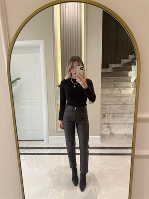 Kahve Marka Model Mumlu Mom Fit Jean