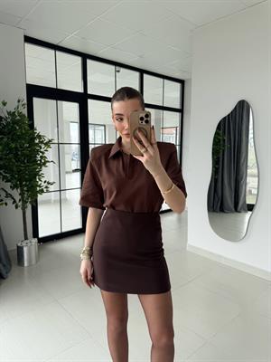 Kahve Polo Yaka Tişört