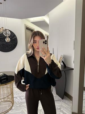Kahverengi Garnili Spor Takım-37024