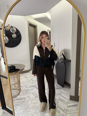 Kahverengi Garnili Spor Takım-37024