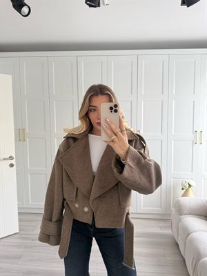 Kahverengi Kaşe Amal Ceket-9277