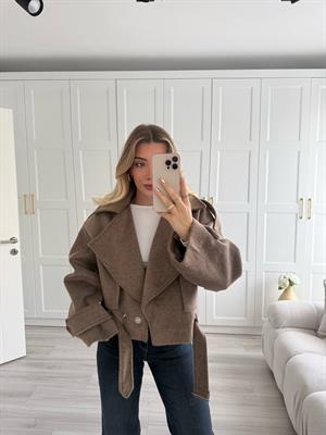 Kahverengi Kaşe Amal Ceket-9277