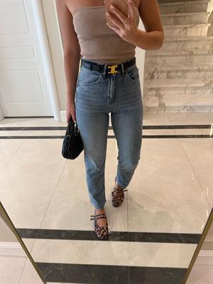 Kar Yıkama Boyfit Kesik Paçalı Jean-GM2402