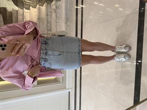 Kar Yıkama Kısa FW Denim Etek