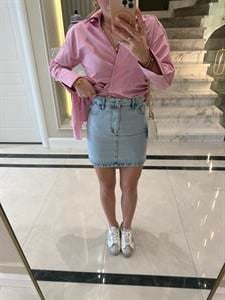 Kar Yıkama Kısa FW Denim Etek