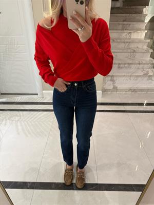 Koyu Mavi Boyfit Jean -2146