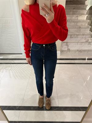 Koyu Mavi Boyfit Jean -2146