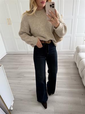 Koyu Mavi Tintli Wide Leg Jean- MS