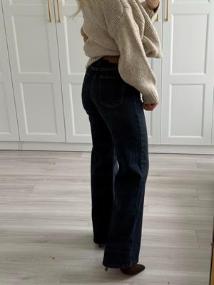 Koyu Mavi Tintli Wide Leg Jean- MS