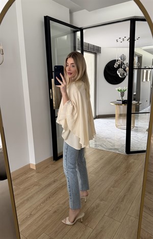 Krem Pelerin Bluz-5044